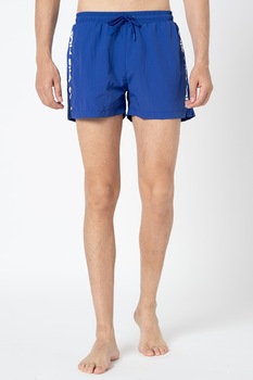 Fila, Pantaloni scurti de baie cu banda elastica in talie Sho, Indigo Fila, Pantaloni scurti de baie cu banda elastica in talie Sho, Indigo