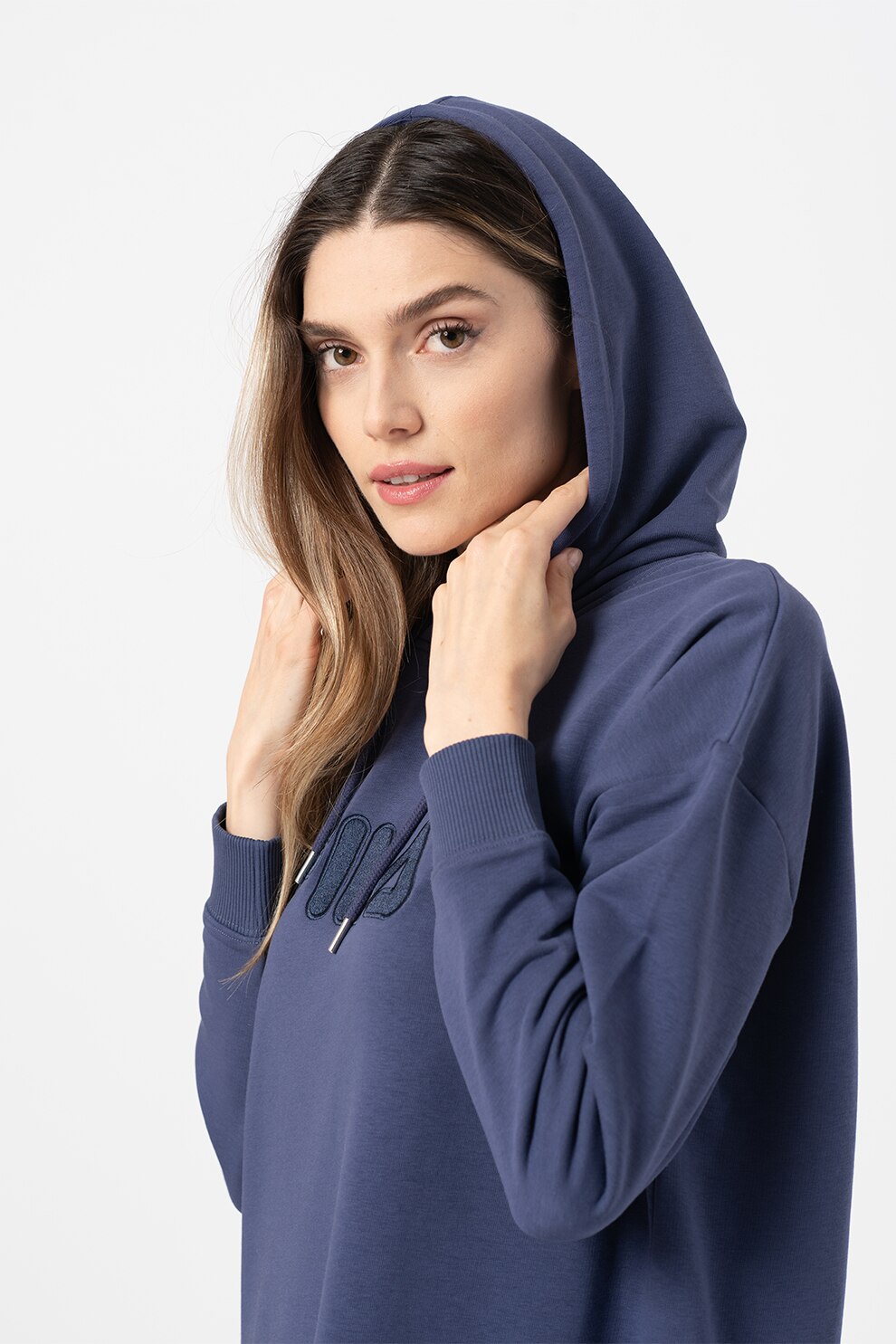 Fila, Rochie-hanorac cu model supradimensionat Felice, Bleumarin