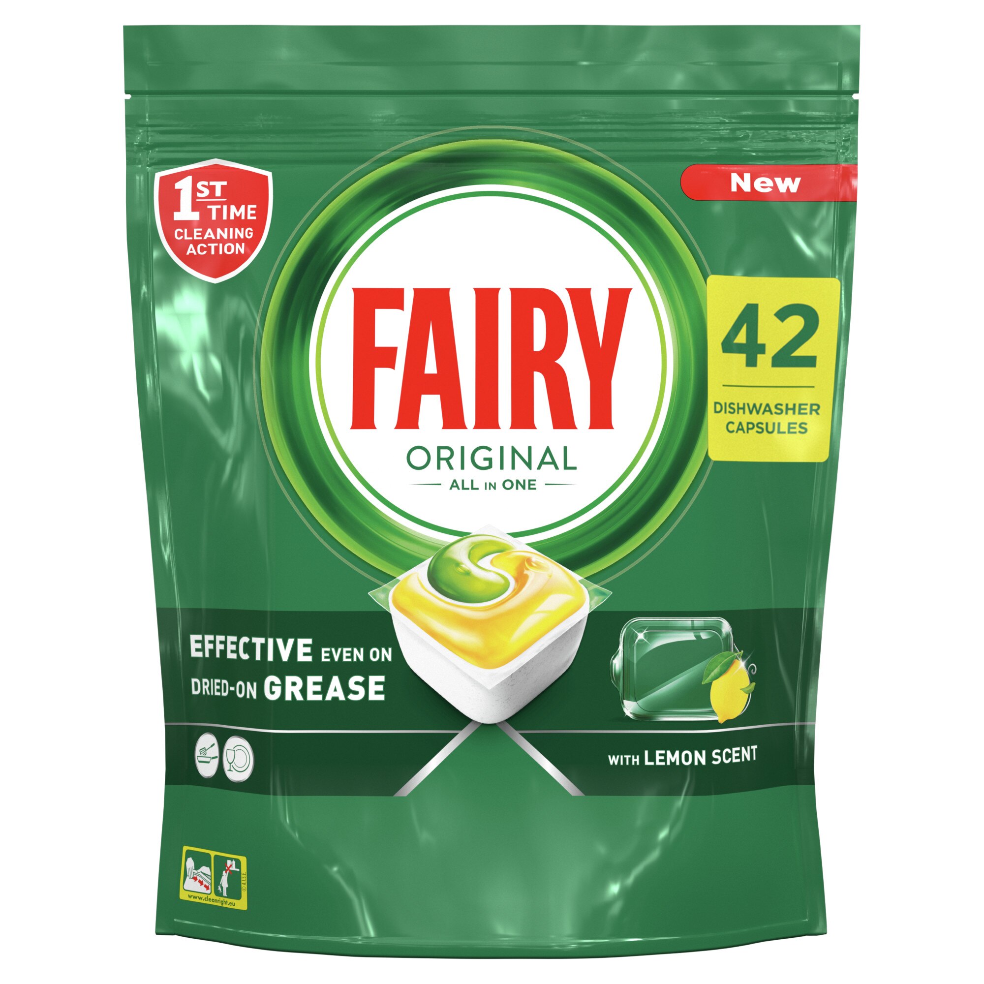 Detergent pentru masina de spalat vase Fairy All in One, 42 spalari