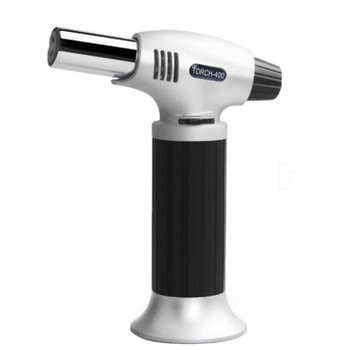 Arzator portabil de flambat pentru bucatarie si cofetarie cu gaz, reincarcabil, Pufo, negru Arzator portabil de flambat pentru bucatarie si cofetarie cu gaz, reincarcabil, Pufo, negru