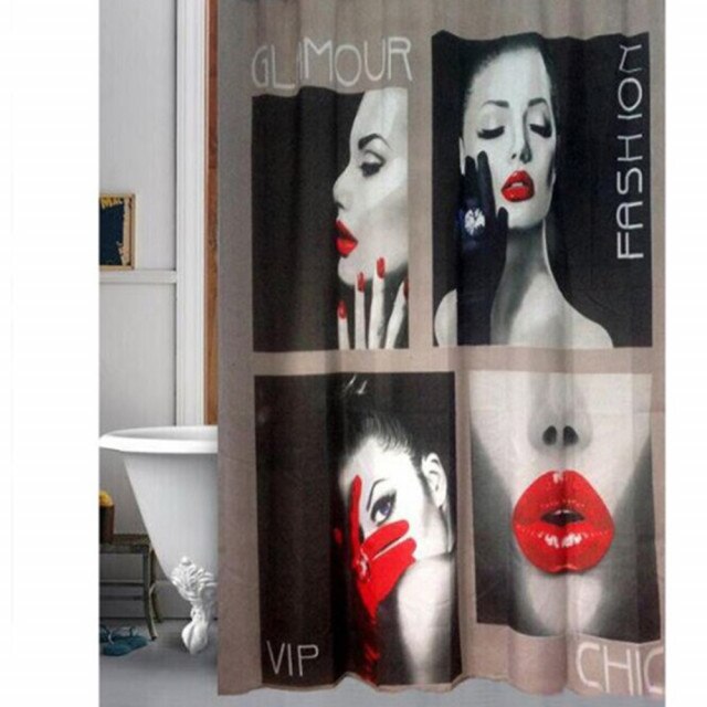 Perdea de dus Pufo Glamour, 180 x 180 cm