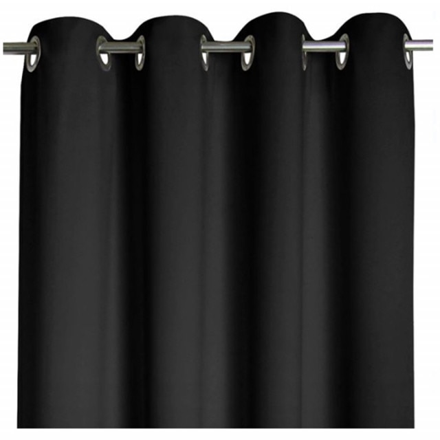 Draperie Black Dream, 140 x 250 cm, Pufo, neagra