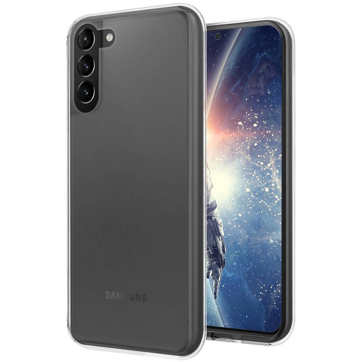 Калъф, съвместим с Samsung Galaxy S21 FE, Soft Touch Silicone, изработен от гъвкав и ултра тънък силикон, Crystal Clear