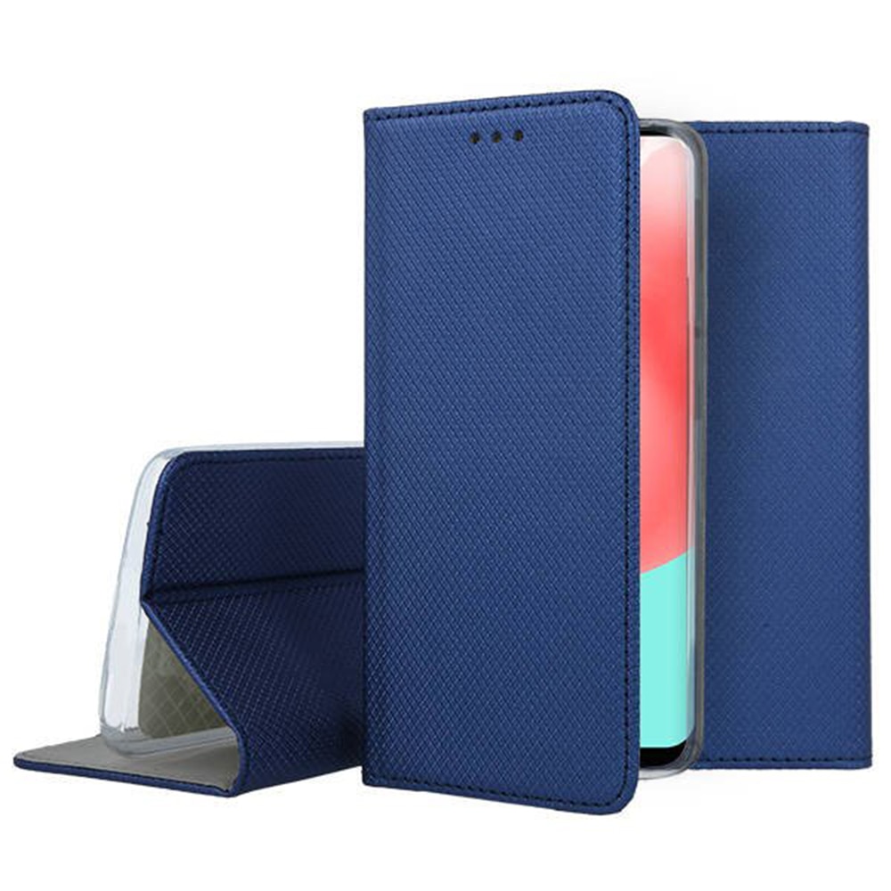 Husa tip carte compatibila cu Samsung Galaxy A32 5G, premium book G-Tech, inchidere magnetica, buzunar card, Albastru