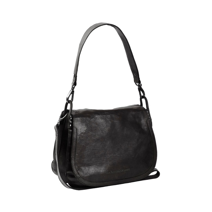 Női kézi-és válltáska eredeti bőrből, The Chesterfield Brand, Mabelia, Fekete
