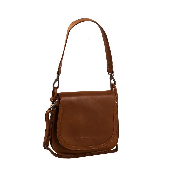 Női kézi-és válltáska eredeti bőrből, The Chesterfield Brand, Jersey, Konyak barna