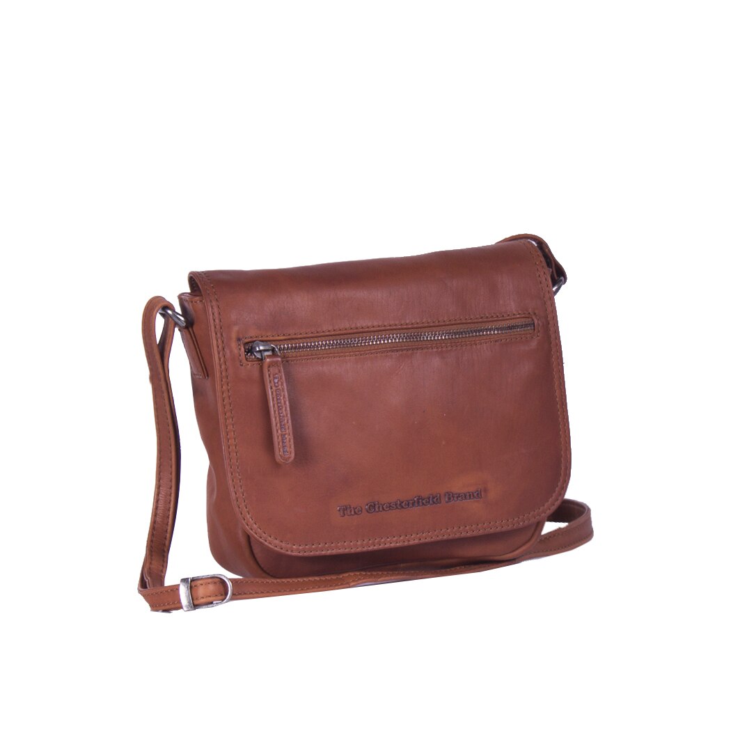 Geanta de dama din piele naturala, The Chesterfield Brand, Coco, de umar, Maro coniac