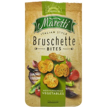 Bruschette Maretti cu Aroma de Legume Mediteraneene, 70 g Bruschette Maretti cu Aroma de Legume Mediteraneene, 70 g