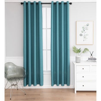 Set draperii Black-out Kring Confort, 2 * 140x245 cm, prindere pe inele, Poliester, Albastru Set draperii Black-out Kring Confort, 2 * 140x245 cm, prindere pe inele, Poliester, Albastru