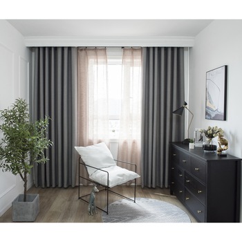 Set draperii Black-out Kring Joy, 2 * 140x245 cm, Poliester, prindere pe inele, Gri inchis Set draperii Black-out Kring Joy, 2 * 140x245 cm, Poliester, prindere pe inele, Gri inchis