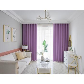 Set draperii Black-out Kring Urban, 2 * 140x245 cm, Poliester, prindere pe inele, Violet inchis Set draperii Black-out Kring Urban, 2 * 140x245 cm, Poliester, prindere pe inele, Violet inchis