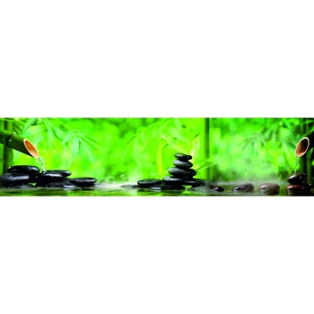 Panou sticla decorativa bucatarie 600 X 2800 mm Bambus, Silicon de montaj inclus Panou sticla decorativa bucatarie 600 X 2800 mm Bambus, Silicon de montaj inclus