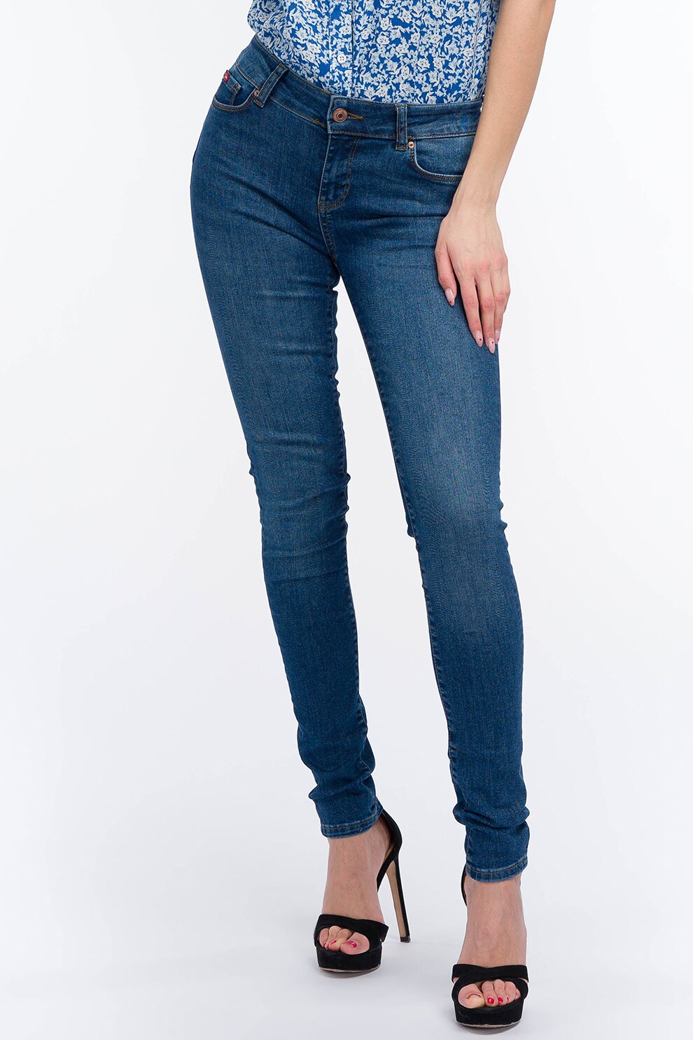 Lee Cooper, Blugi skinny, Bleumarin, W25-L32