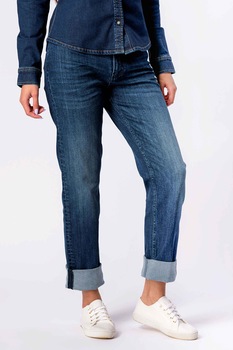 Lee Cooper, Blugi drepti cu talie inalta, Bleumarin, W25-L32 Lee Cooper, Blugi drepti cu talie inalta, Bleumarin, W25-L32