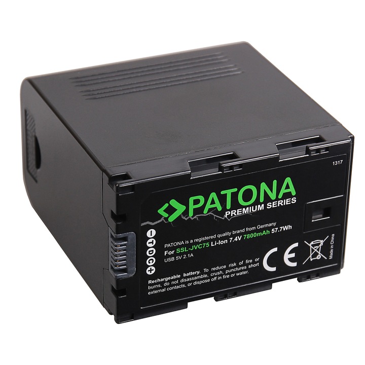 Acumulator PATONA Premium tip JVC SSL-75 SSL-JVC50 celule LG