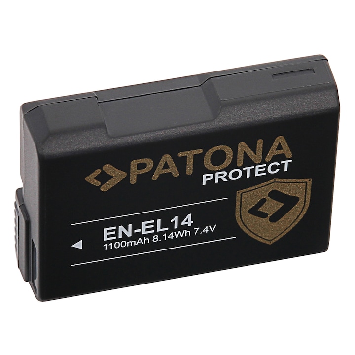 PATONA Protect típusú Akkumulátor Nikon EN-EL14 Coolpix D5600 P7800 fényképezőgépekhez