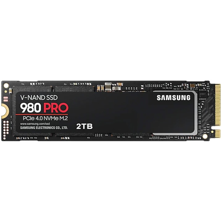 Samsung 980 PRO SSD meghajtó, 2TB, NVMe, M.2