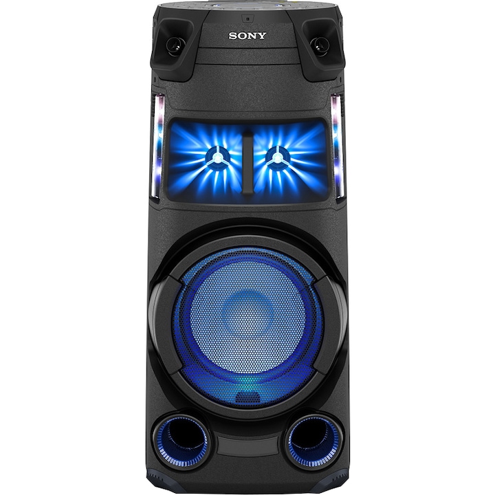 Аудио система High Power SONY MHC-V43D, Jet Bass Booster, Bluetooth, Party lights, Radio, Черен