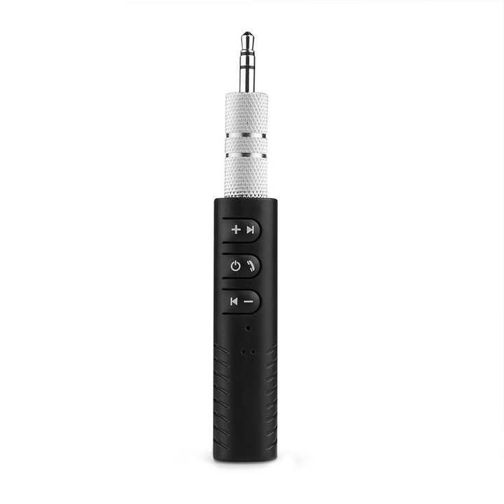 IdealStore Bluetooth autós kihangosító és audio vevő készlet, jack csatlakozóval, A2DP sztereó támogatása, távolság 10 m