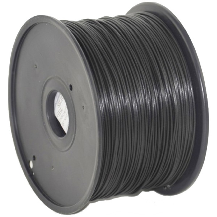 Filament Gembird pentru imprimanta 3D, ABS, 1.75mm diamentru, 1Kg / bobina, aprox. 400m, topire 225-240 °C, Negru