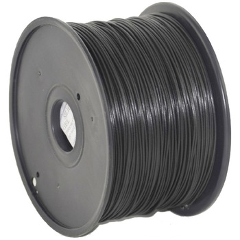 Filament Gembird pentru imprimanta 3D, ABS, 1.75mm diamentru, 1Kg / bobina, aprox. 400m, topire 225-240 °C, Negru Filament Gembird pentru imprimanta 3D, ABS, 1.75mm diamentru, 1Kg / bobina, aprox. 400m, topire 225-240 °C, Negru