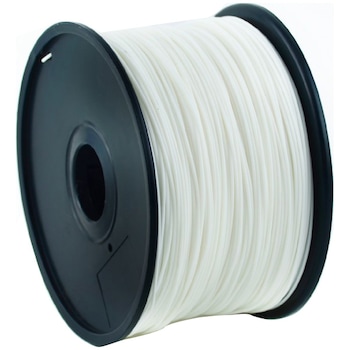 Filament Gembird pentru imprimanta 3D, ABS, 1.75mm diamentru, 1Kg / bobina, aprox. 400m, topire 225-240 °C, Alb Filament Gembird pentru imprimanta 3D, ABS, 1.75mm diamentru, 1Kg / bobina, aprox. 400m, topire 225-240 °C, Alb