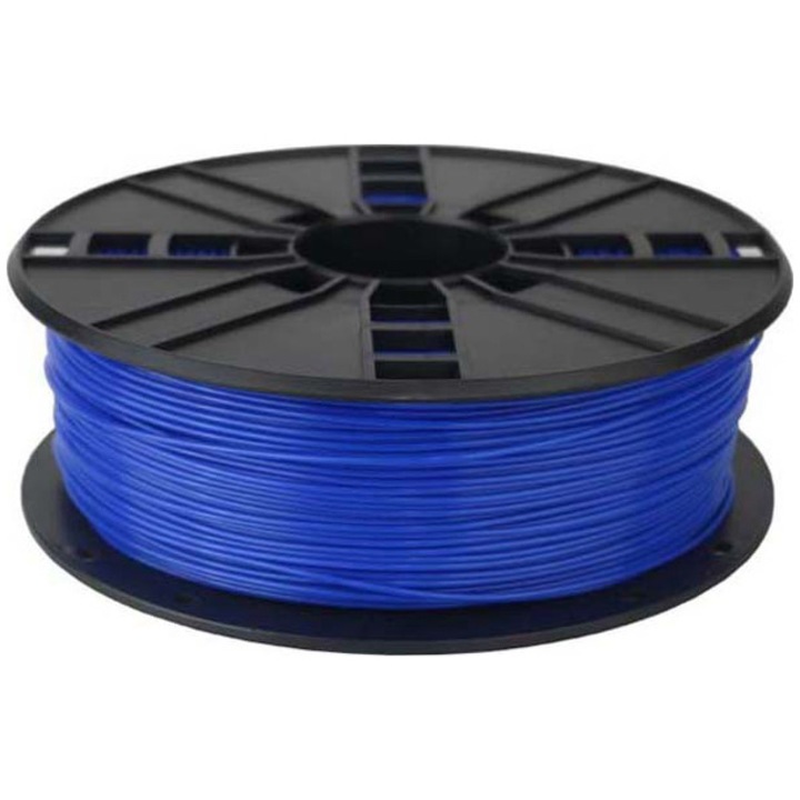 Filament Gembird pentru imprimanta 3D, PLA, 1.75mm diamentru, 1Kg / bobina, aprox. 330m, topire 190-220 °C, Albastru