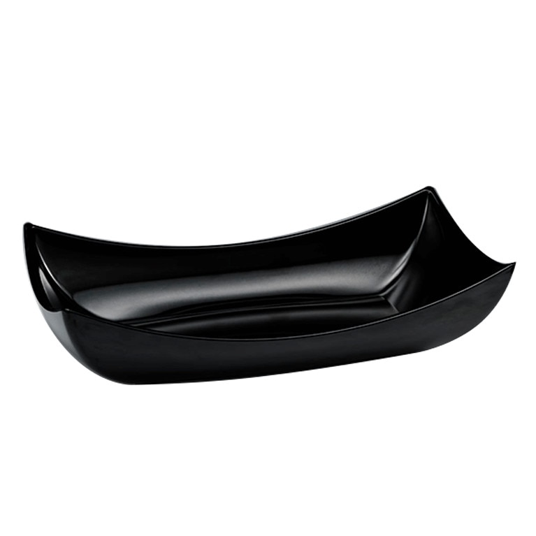 Bol dreptunghiular melamina CULINARO 14x28x4cm negru