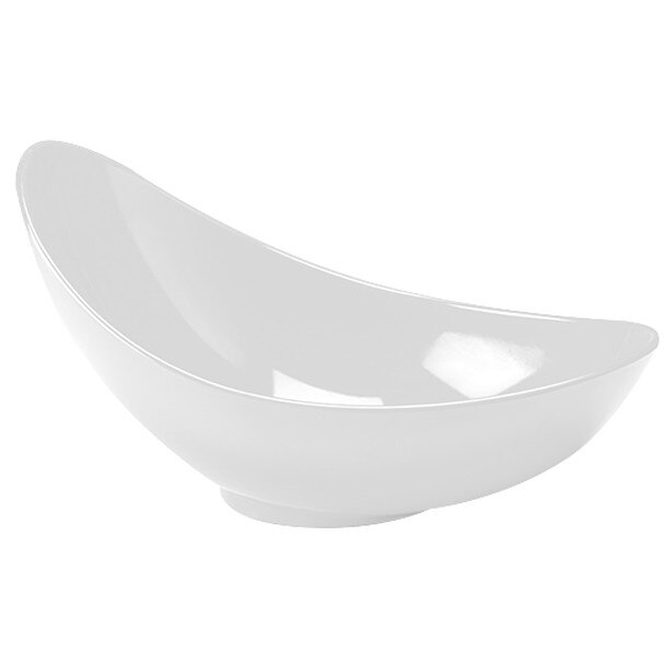 Bol oval melamina Culinaro Uata White 22x36x11cm