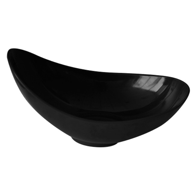 Bol oval melamina Culinaro Uata Black 22x36x11cm