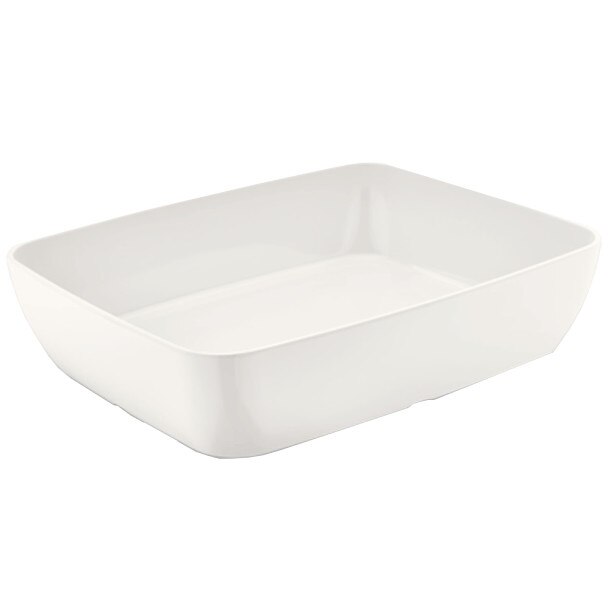 Bol dreptunghiular universal RAKI din melanina CN 1x2 325x265x75 mm alb