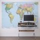 Fototapet Komar, harta lumii, multicolor, worldmap, cod 4-050 , usor de montat si de curatat, adeziv inclus