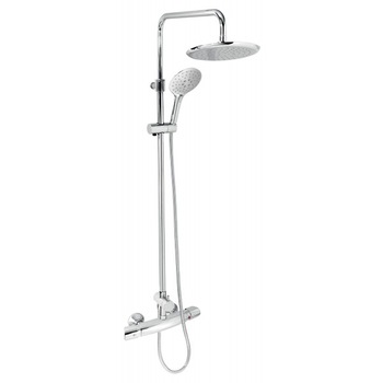 Baterie dus termostatica cu set dus fix si para dus mobila, Ferro Metalia, set 2 in 1, crom Baterie dus termostatica cu set dus fix si para dus mobila, Ferro Metalia, set 2 in 1, crom