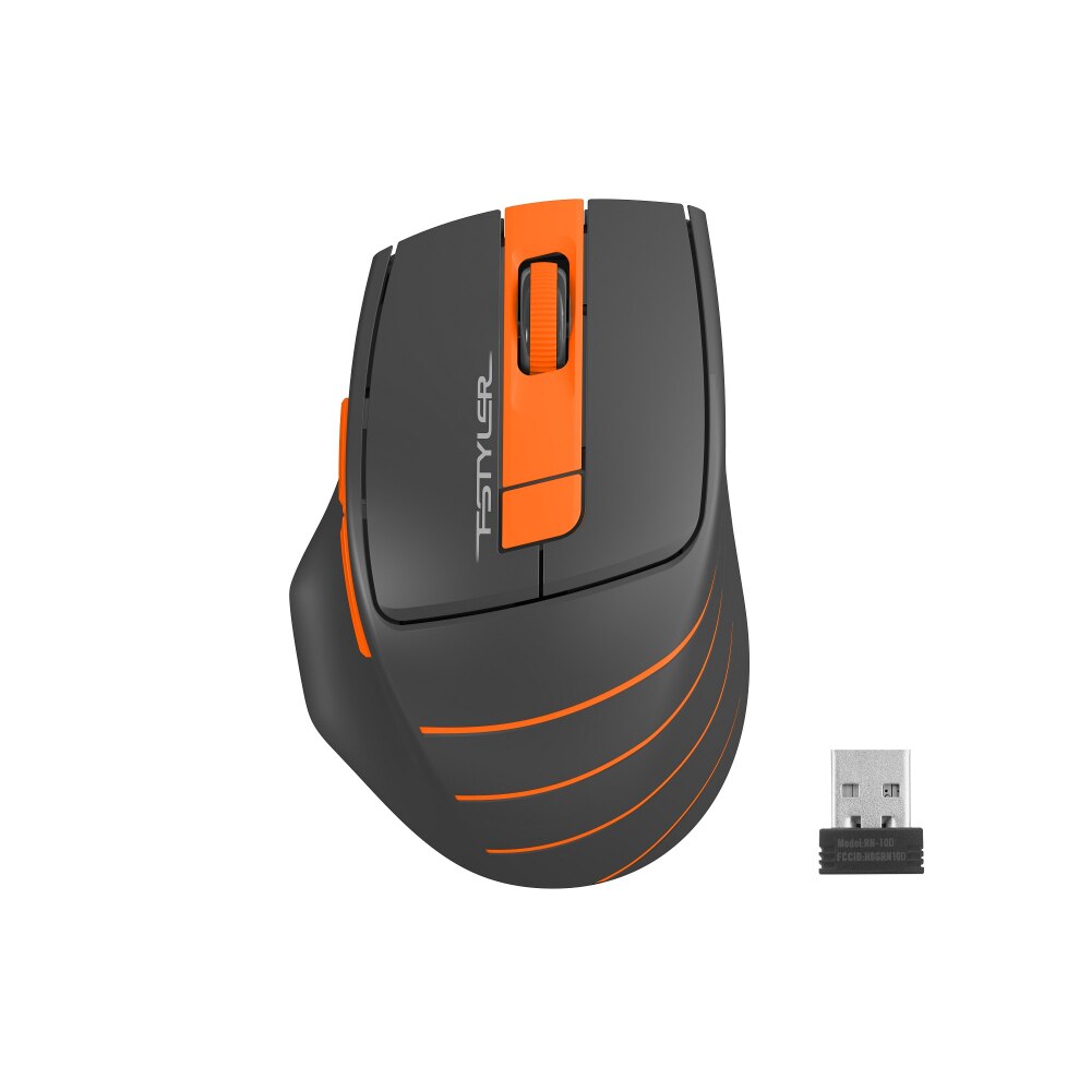 Mouse optic A4tech FG30S Fstyler, Wireless, Portocaliu