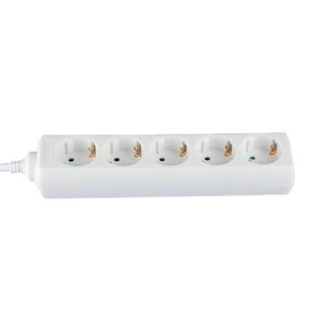 Prelungitor V-TAC 8759, 5 prize, cablu 3G1.5mm, 3m, IP20, Alb Prelungitor V-TAC 8759, 5 prize, cablu 3G1.5mm, 3m, IP20, Alb