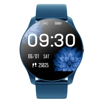 Ceas Smartwatch Techstar® R33, 1.08 inch IPS LCD , Bluetooth 4.0 + EDR, Monitorizare Somn, Puls, Respiratie, Tensiune, Notificari, Albastru Ceas Smartwatch Techstar® R33, 1.08 inch IPS LCD , Bluetooth 4.0 + EDR, Monitorizare Somn, Puls, Respiratie, Tensiune, Notificari, Albastru