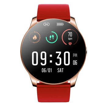 Ceas Smartwatch Techstar® R33, 1.08 inch IPS LCD , Bluetooth 4.0 + EDR, Monitorizare Somn, Puls, Respiratie, Tensiune, Notificari, Rosu Ceas Smartwatch Techstar® R33, 1.08 inch IPS LCD , Bluetooth 4.0 + EDR, Monitorizare Somn, Puls, Respiratie, Tensiune, Notificari, Rosu