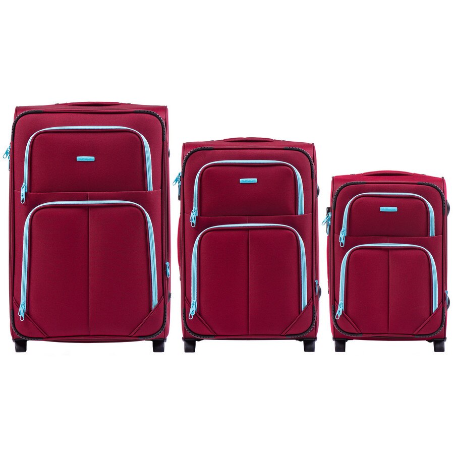 Set Trolere, Extensibil, WINGS, 2 Roti, W214, 3 Piese, Rosu