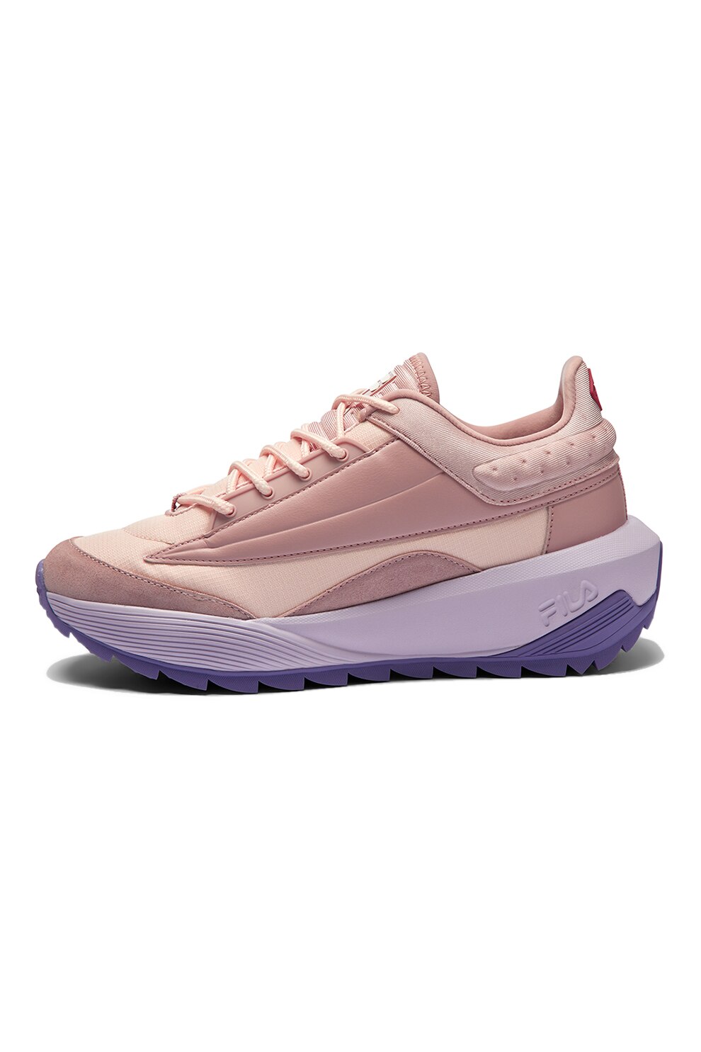 Fila, Pantofi sport de piele ecologica cu garnituri de piele intoarsa Throcket