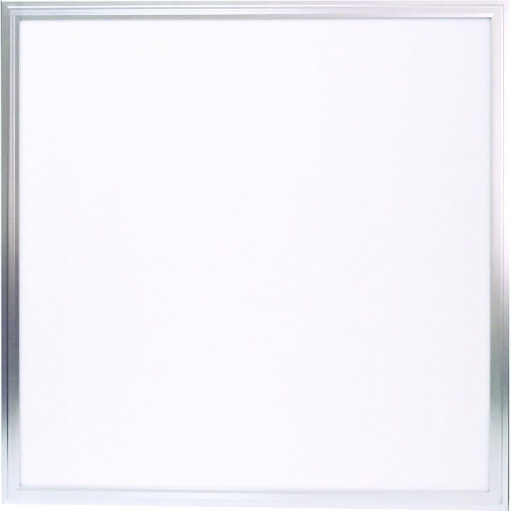 Panel LED ingropat 595x595mm, rama aluminiu, lumina rece 50W