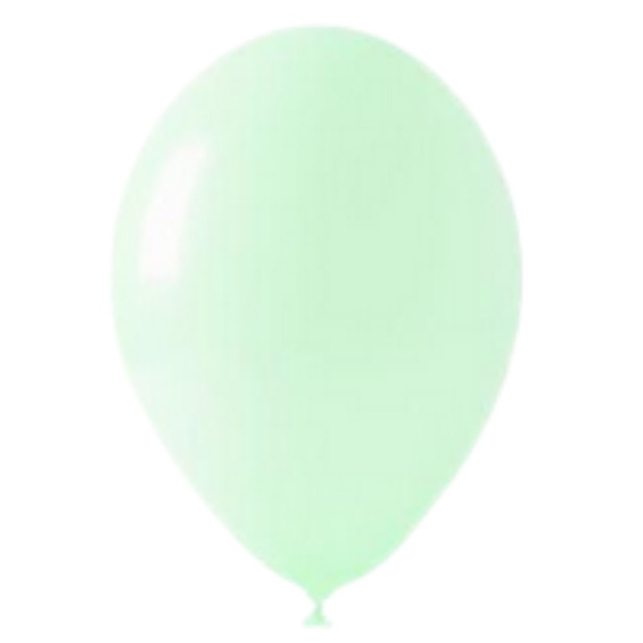 Set 100 baloane latex macaron verde 13cm