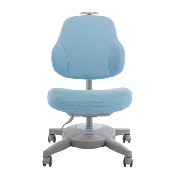 Scaun birou ergonomic pentru copii Kring, spuma de memorie, material impermeabil, Albastru Scaun birou ergonomic pentru copii Kring, spuma de memorie, material impermeabil, Albastru