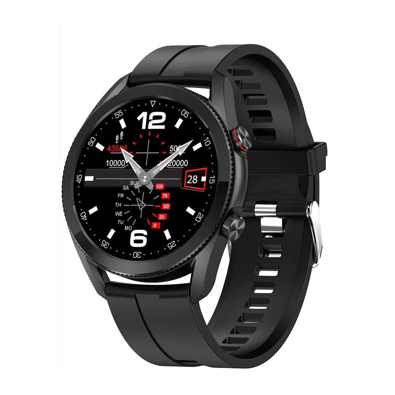 Ceas smartwatch Kingwear L19, display 1.28 inch TFT cu touch screen, rezolutie 240 x 240 pixeli, capacitate baterie 290 mAh