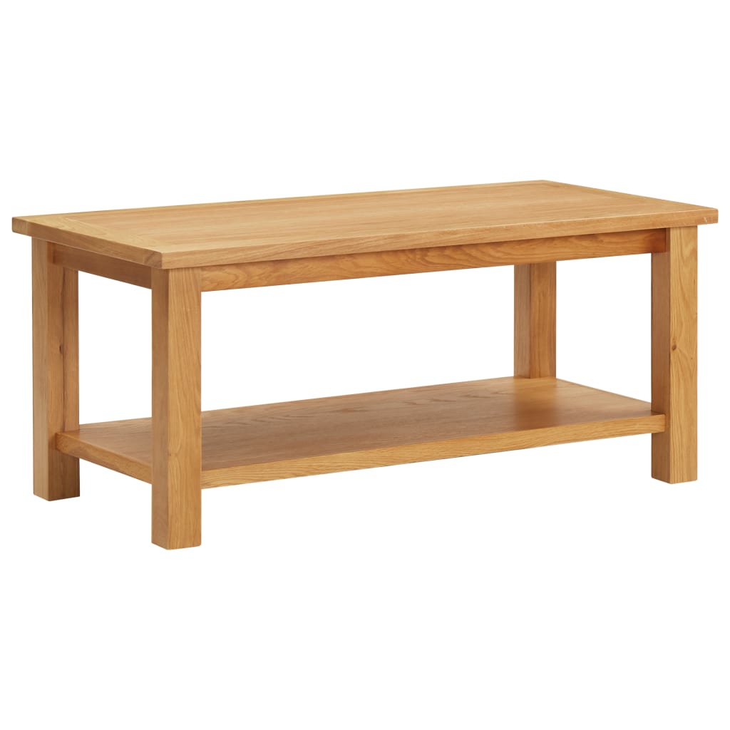 Masuta de cafea vidaXL, Lemn masiv de stejar, 110 x 55 x 40 cm, Maro miere