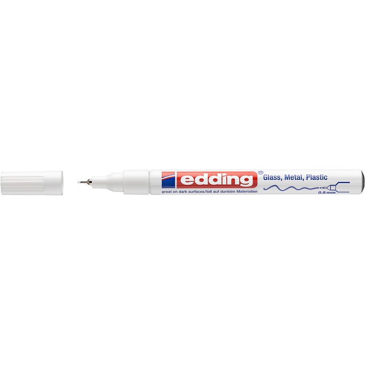 Лак филц Edding 780, 0,8 мм, бял