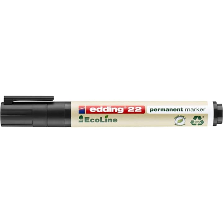 Marker permanent, Edding, 1-5mm, Negru