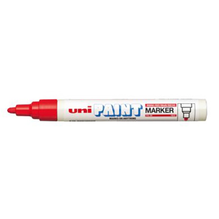 Uni PX-20 Лаков филц, 2.2-2.8 mm, червен