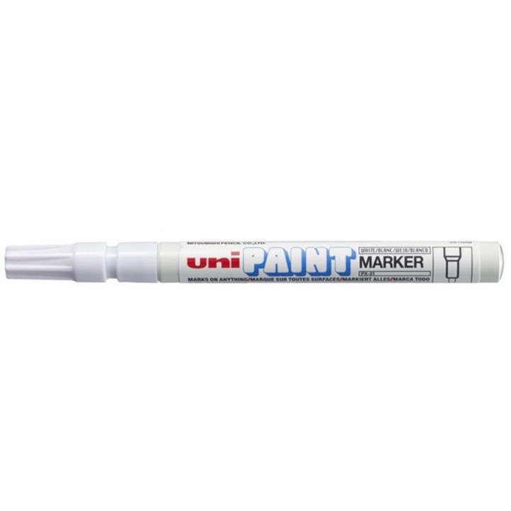 Uni PX-21 Лаков филц, 0.8-1.2 mm, бял