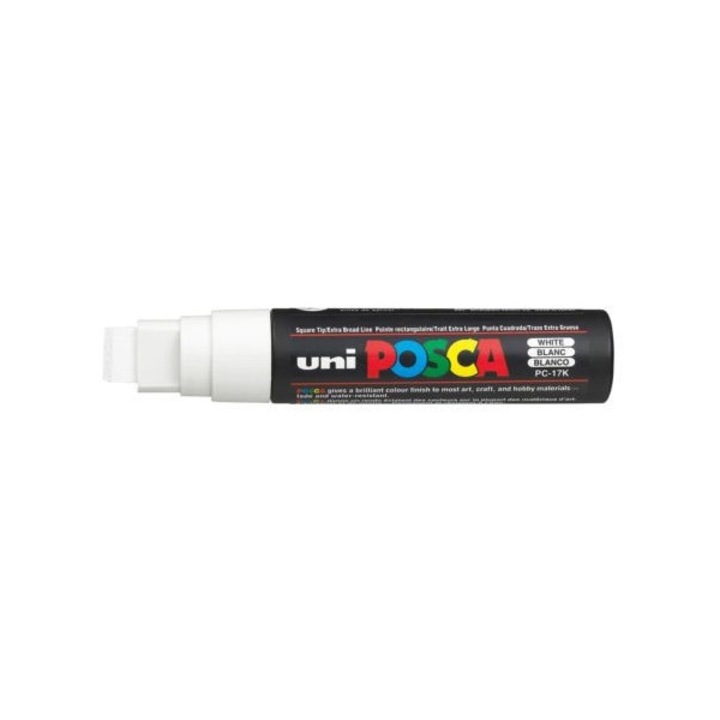 Маркер Uni POSCA PC-17K, 17 мм, Бял
