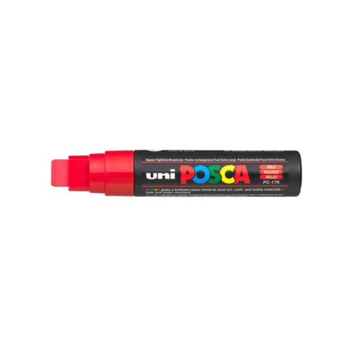 Маркер Uni POSCA PC-17K, 17 мм, червен